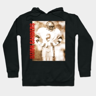 TEXTURE ART- Deion Sanders - Retro Aesthetic Fan Art Hoodie